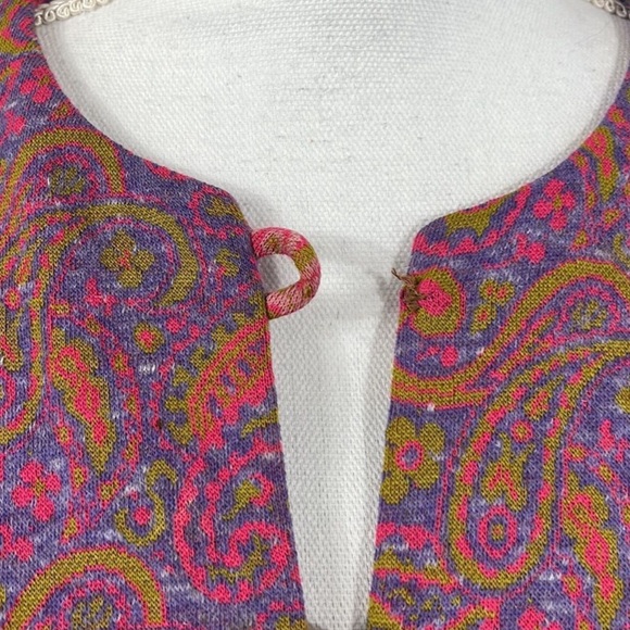 A Leslie Faye Original Purple Pink Green Bracelet Sleeve Blazer Jacket Medium? - Picture 7 of 9